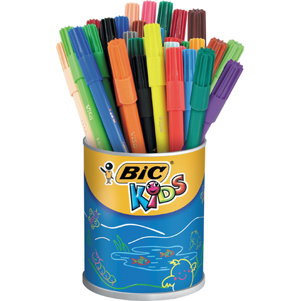 BIC KIDS Fasermaler Visa, 36er Runddose