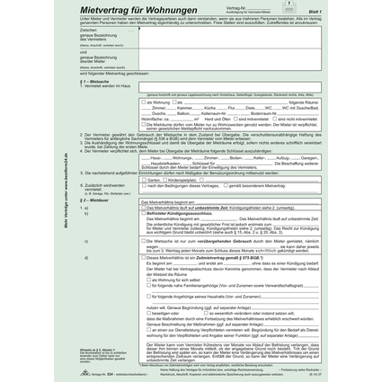 RNK Verlag Vordruck "Universal-Mietvertrag fr Wohnungen"