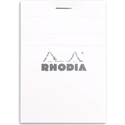 RHODIA Notizblock No. 11, DIN A7, kariert, wei