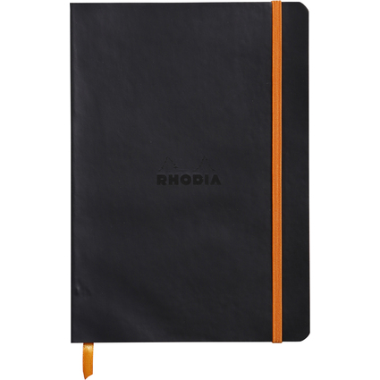 RHODIA Notizbuch RHODIARAMA, DIN A6, liniert, schwarz