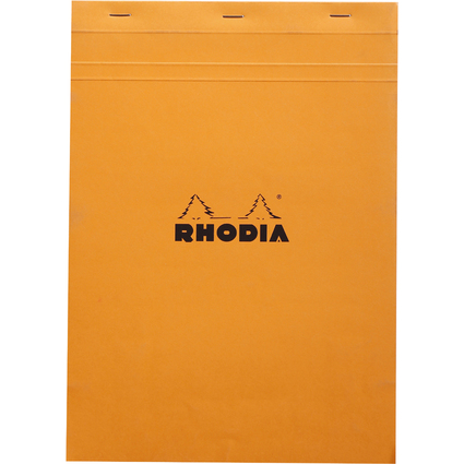 RHODIA Notizblock No. 18, DIN A4, kariert, orange