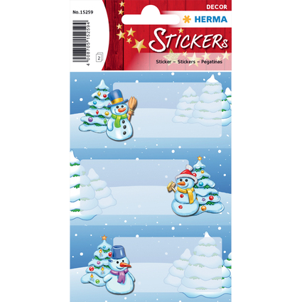 HERMA Weihnachts-Sticker DECOR "Winterlandschaft"