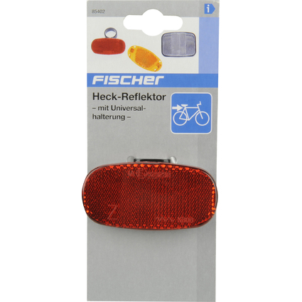 FISCHER Fahrrad-Heckreflektor, mit Universalhalterung