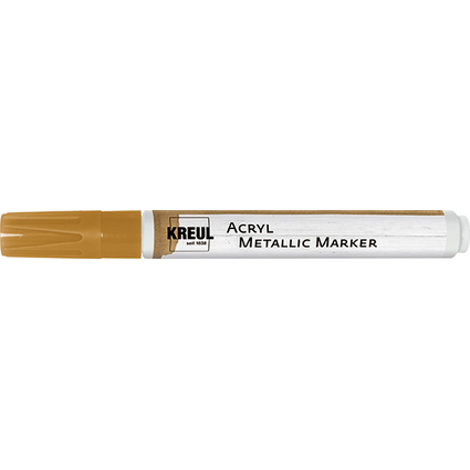 KREUL Acryl Metallic Marker Medium, Rundspitze, gold