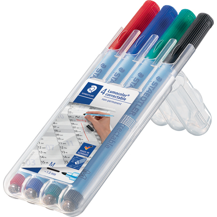 STAEDTLER Lumocolor correctable NonPermanent-Marker 305M,4er