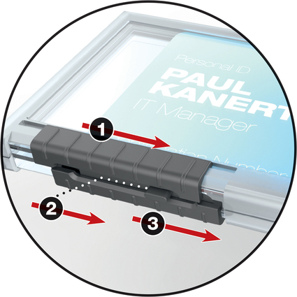 DURABLE Ausweishalter PUSHBOX TRIO, transparent