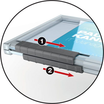 DURABLE Ausweishalter PUSHBOX DUO, transparent