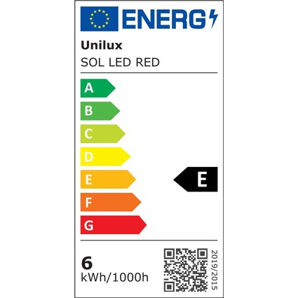 UNiLUX LED-Tischleuchte SOL, Farbe: rot