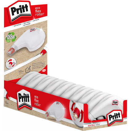 Pritt Korrekturroller Eco Flex, 4,2 mm x 10 m, 10er Display