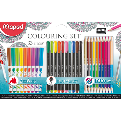 Maped Mal-Set "Coulouring Set", 33er Kartonetui