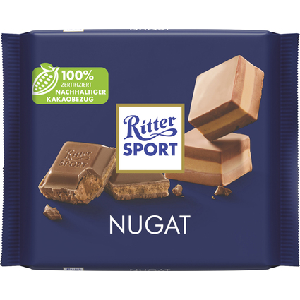 Ritter SPORT Tafelschokolade NUGAT, 100 g