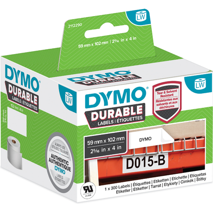 DYMO LabelWriter-Etiketten High Performance, 59 x 102 mm