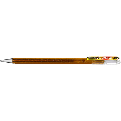 Pentel Hybrid Gel-Tintenroller "Dual Pen", gold/rot