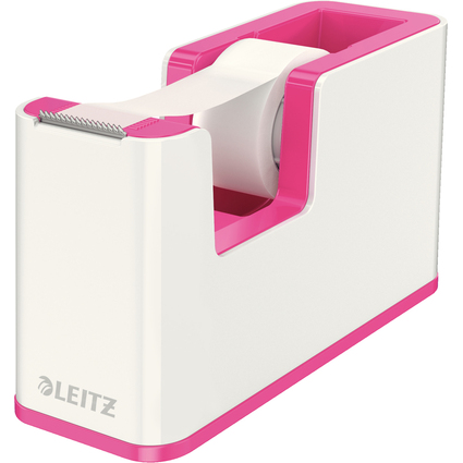 LEITZ Tischabroller WOW Duo Colour, bestckt, pink