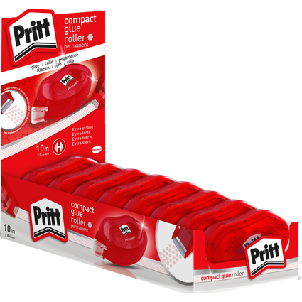 Pritt Kleberoller Compact, permanent, 8er Display