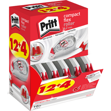 Pritt Korrekturroller Compact Flex, 16er Multipack