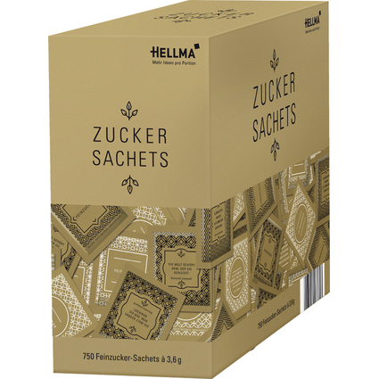 HELLMA GOLDLINE Zucker-Sachets, im Karton