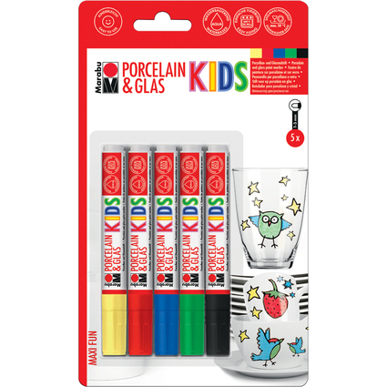 Marabu Marker "Porcelain & Glas KIDS", MAXI FUN