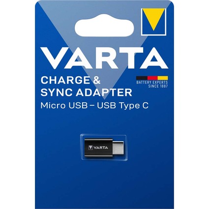 VARTA Charge & Sync Adapter - Micro USB auf USB 3.1 Typ C