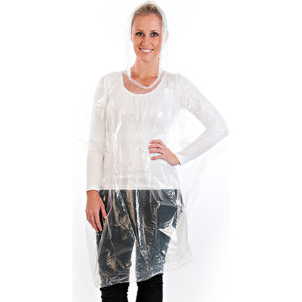 HYGOSTAR Regenponcho, aus Polyethylen, transparent