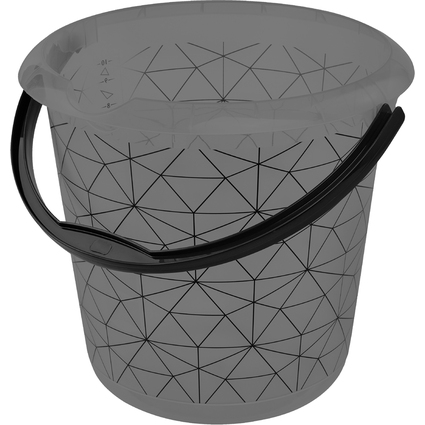 keeeper Deco-Putzeimer ilvie "polygon", rund, 10 Liter