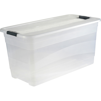 keeeper Aufbewahrungsbox "cornelia", 83 Liter, transparent