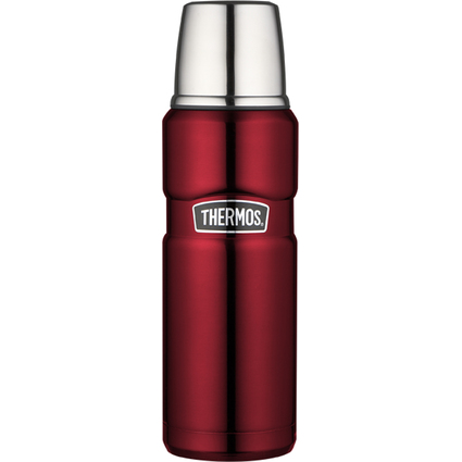 THERMOS Isolierflasche STAINLESS KING, 0,47 Liter, rot