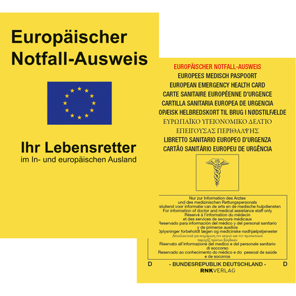 RNK Europischer Notfallausweis, 105 x 75 mm, im Display