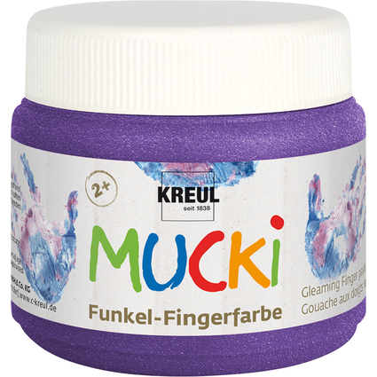 KREUL Funkel-Fingerfarbe "MUCKI", zauber-lila, 150 ml