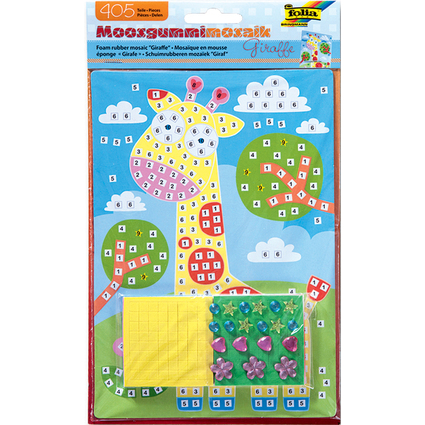 folia Moosgummi-Mosaik "Giraffe", 405 Teile