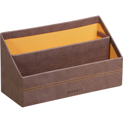 RHODIA Briefhalter RHODIARAMA, 2 Fcher, schokolade