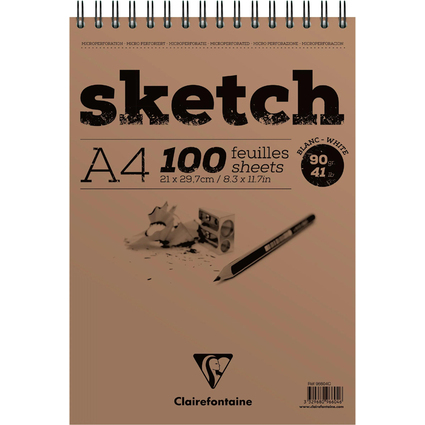 Clairefontaine Skizzenblock SKETCH, DIN A4, 100 Blatt