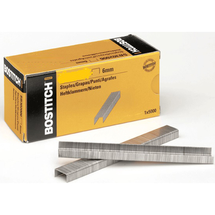 BOSTITCH Heftklammern STCR5019, 6 mm, Inhalt: 5.000 Stck