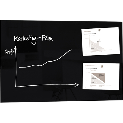 sigel Glas-Magnettafel "artverum", (B)1.000 x (H)650 mm