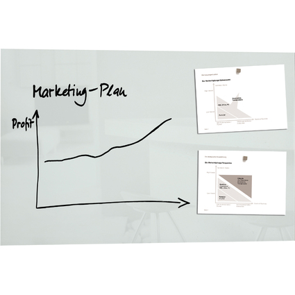 sigel Glas-Magnettafel "artverum", (B)1.000 x (H)650 mm