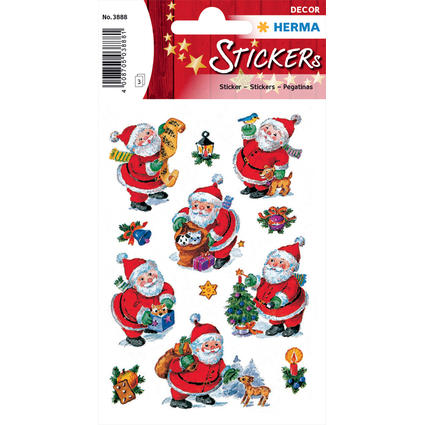 HERMA Weihnachts-Sticker DECOR "Lustiger Nikolaus", Papier