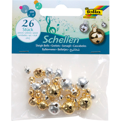 folia Metallglckchen, 3 Gren sortiert, gold und silber