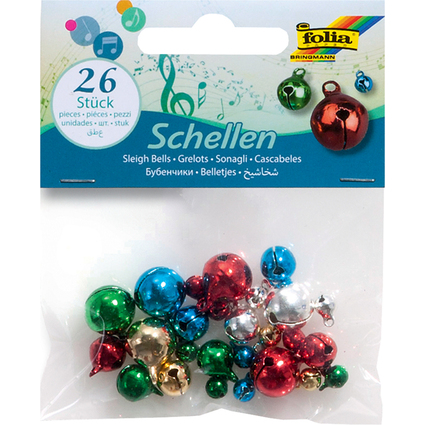 folia Metallglckchen, 3 Gren sortiert, Intensivfarben