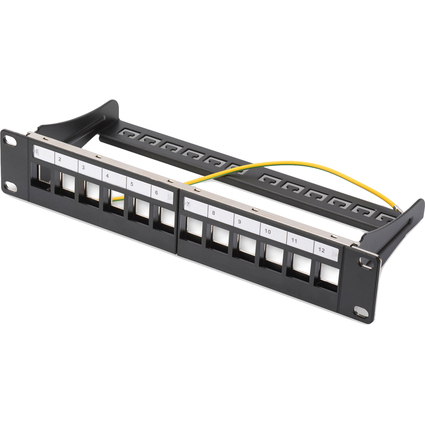 DIGITUS 10" Modular Patch Panel fr Keystone Module, 12-Port