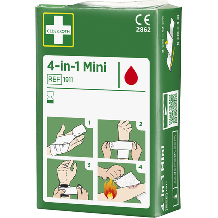 CEDERROTH 4-in-1 Blutstiller-Verband, mini