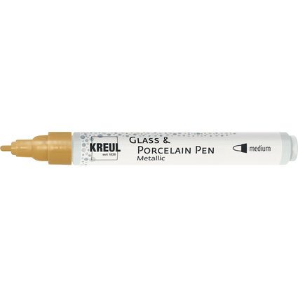 KREUL Glass & Porcelain Pen Metallic, gold