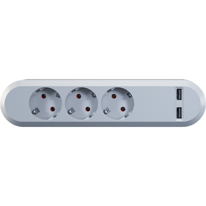 Bachmann Steckdosenleiste "SMART", 3-fach, 2 x USB