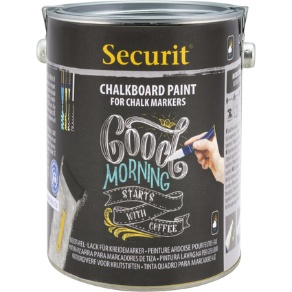 Securit Tafellack PAINT, schwarz, 2,5 Liter