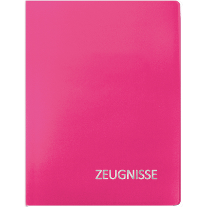 ROTH Zeugnismappe Basic, aus PP, DIN A4, magenta