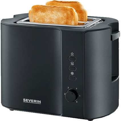 SEVERIN 2-Scheiben-Toaster AT 9552, 800 W, schwarz-matt