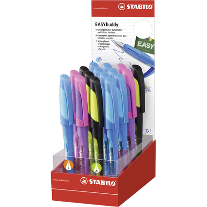 STABILO Fllhalter EASYbuddy L/A, 16er Karton-Display