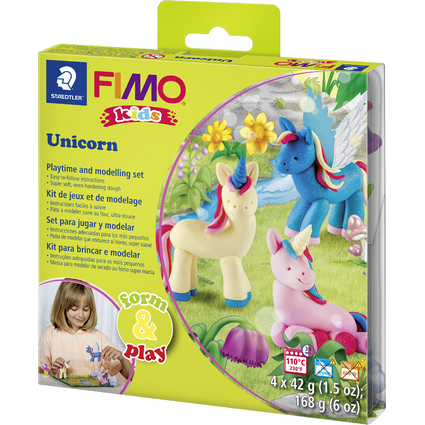 FIMO kids Modellier-Set Form & Play "Unicorn", Level 2