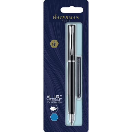 WATERMAN Fllhalter Allure Schwarz C.C., Blisterkarte