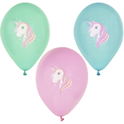 PAPSTAR Luftballons "Unicorn", farbig sortiert