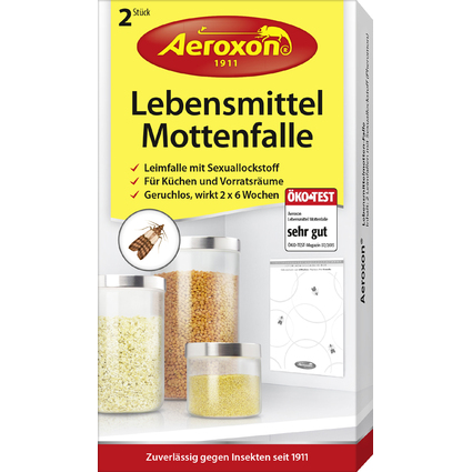 Aeroxon Lebensmittel-Mottenfalle, 2er Set